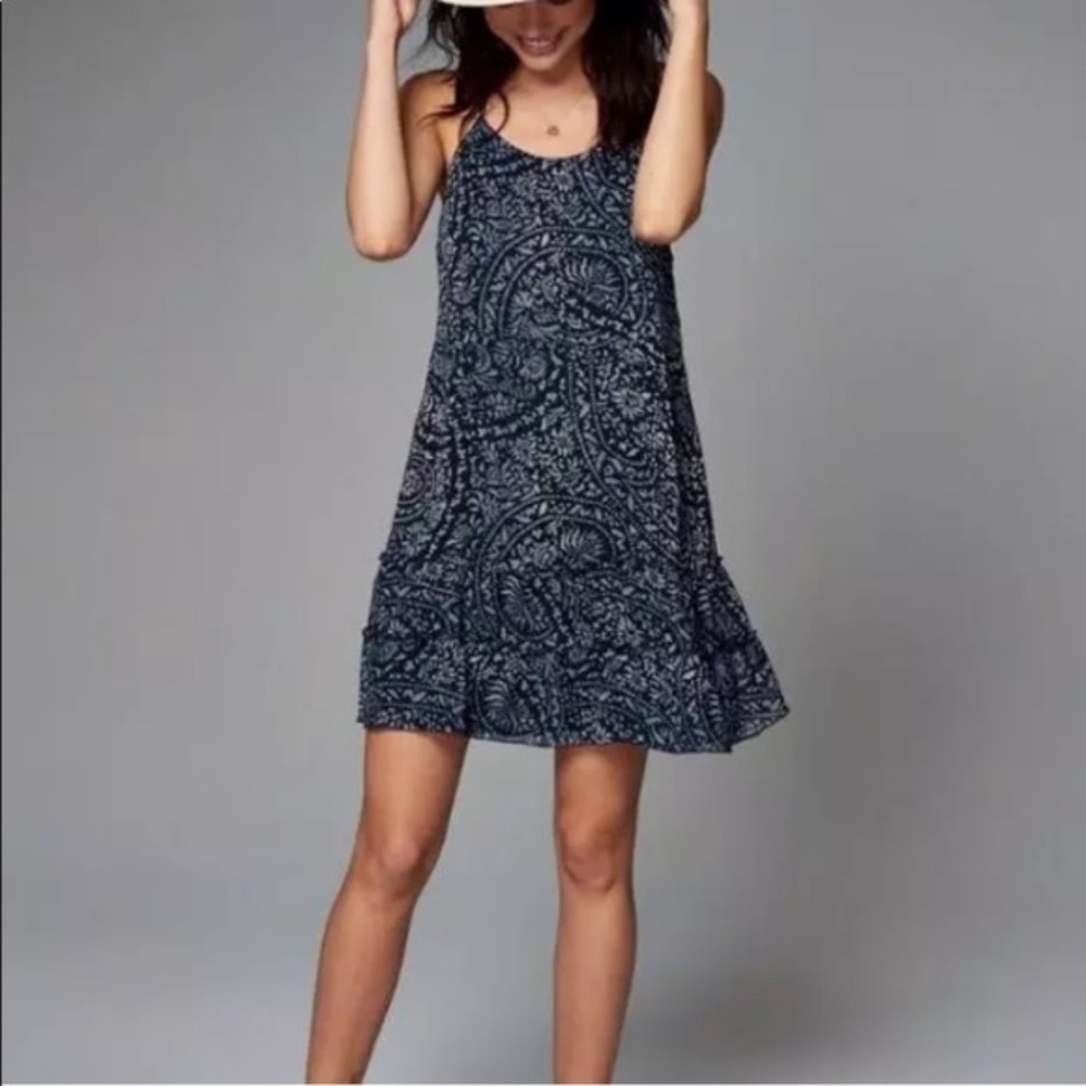 Abercrombie Blue Paisley Sun Dress